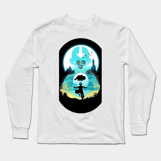 Avatar Aang The last Air bender Long Sleeve T-Shirt by AsafSlook